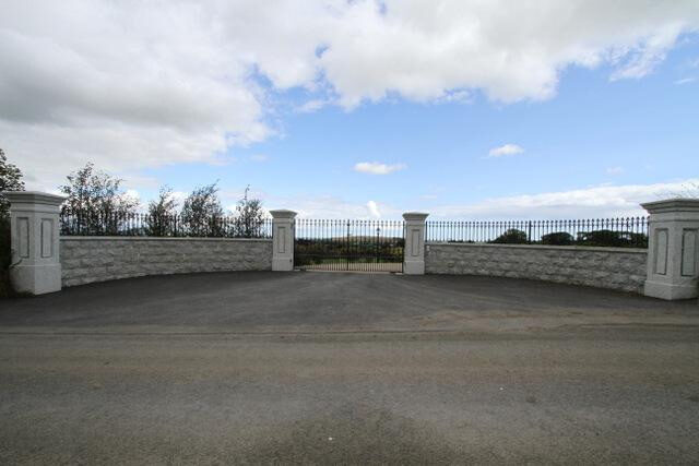 Exported cast iron gates and compound railings for S&N Granites, Ireland