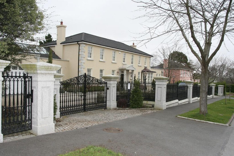 Exported cast iron gates and compound railings at residential gated community, Ireland