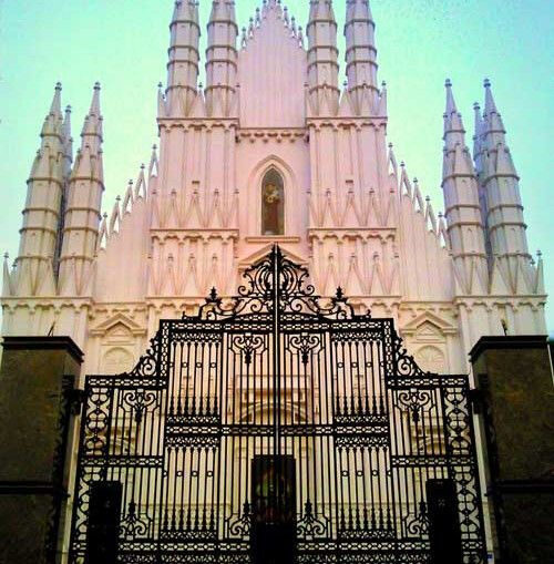 Customised 15 feet cast iron gate at Ammadom Church, Thrissur